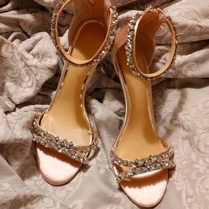 Badgley Mischka Jewel, Rose Gold, champagne,